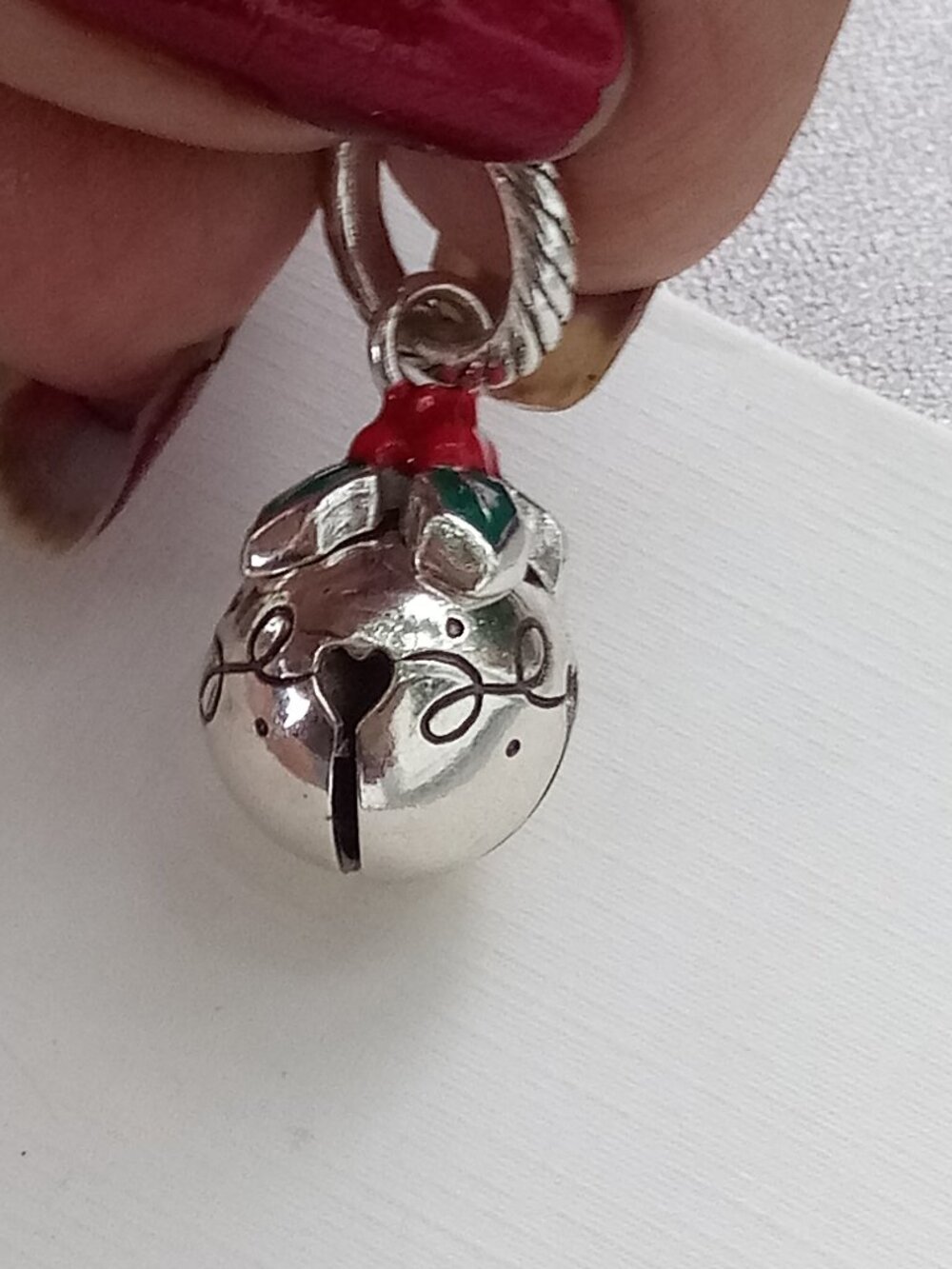 Brighton Christmas Jingle Bell Holiday Red Green Holly